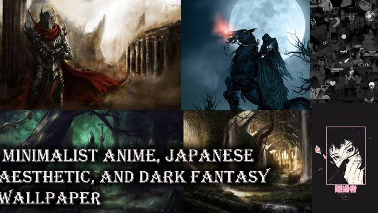 Minimalist Anime, Japanese Aesthetic, and Dark Fantasy Wallpaper